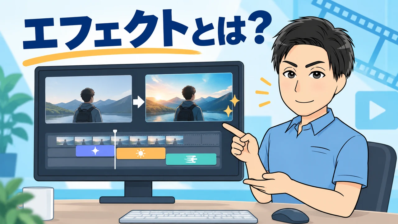 動画編集のエフェクトとは特殊な視覚効果のこと