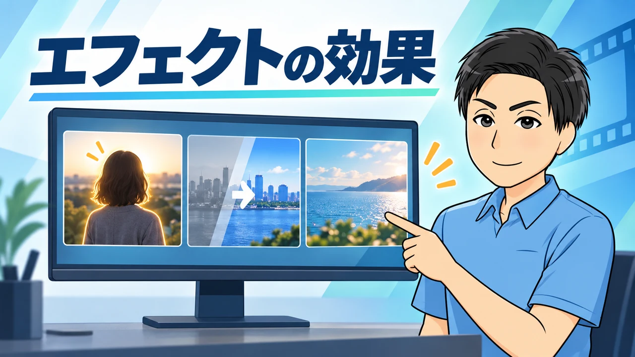動画編集エフェクトの効果3つ