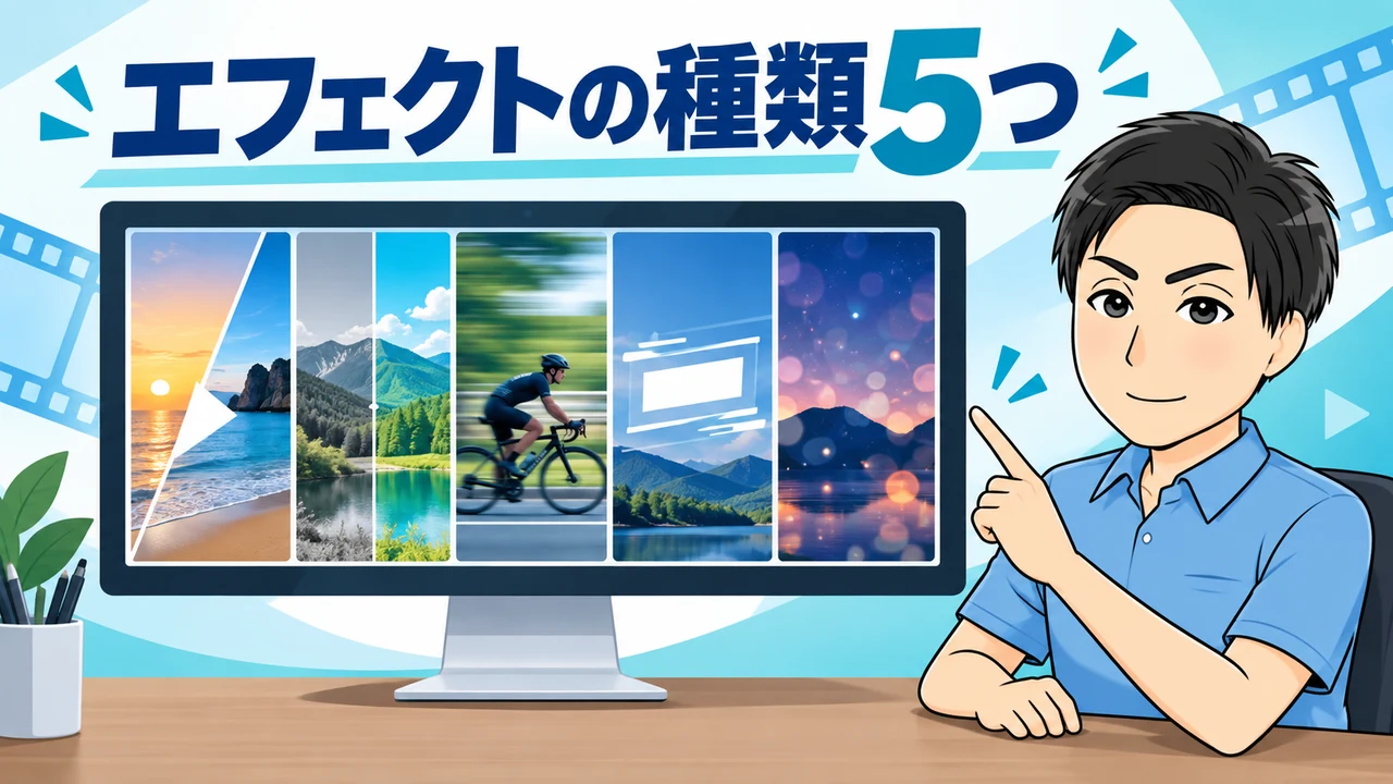 動画編集エフェクトの代表的な種類5つ