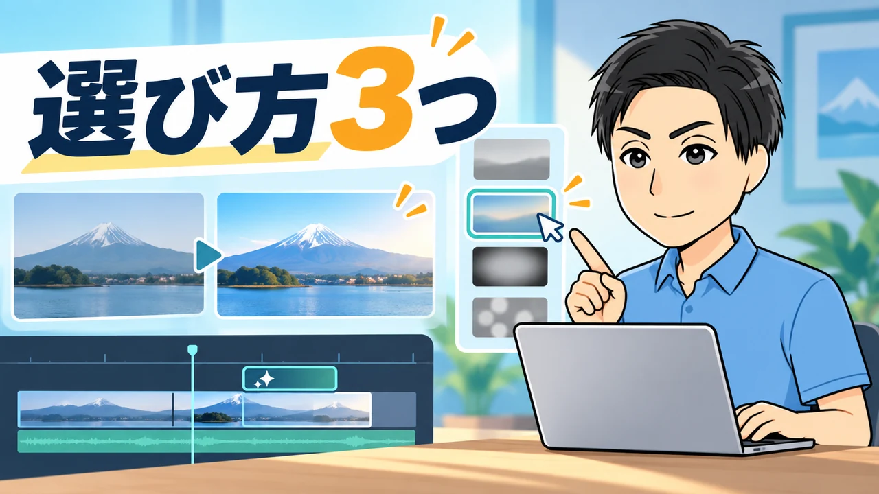 動画編集エフェクトの選び方3つ