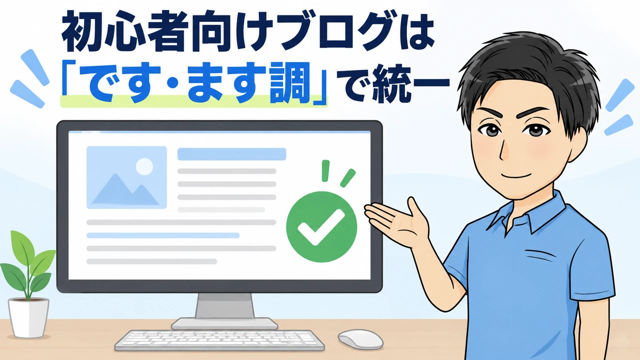 まとめ|初心者向けブログは「です・ます調」で統一すると書きやすい