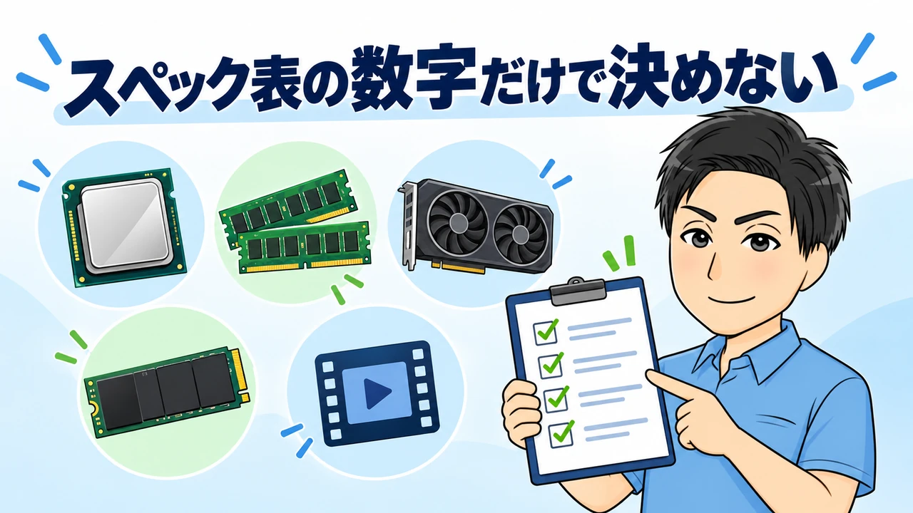 動画編集PCを選ぶときの注意点