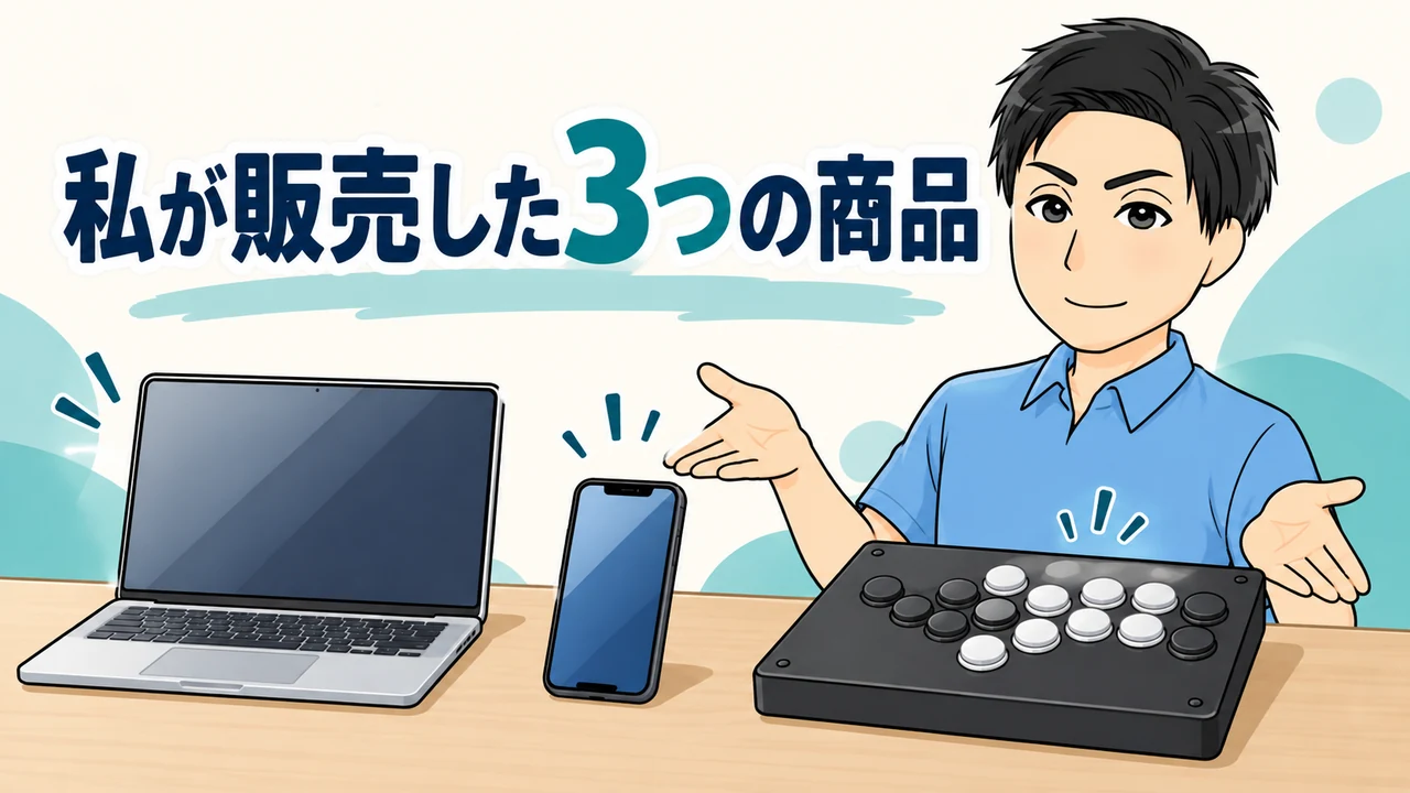 私が販売した3つの商品