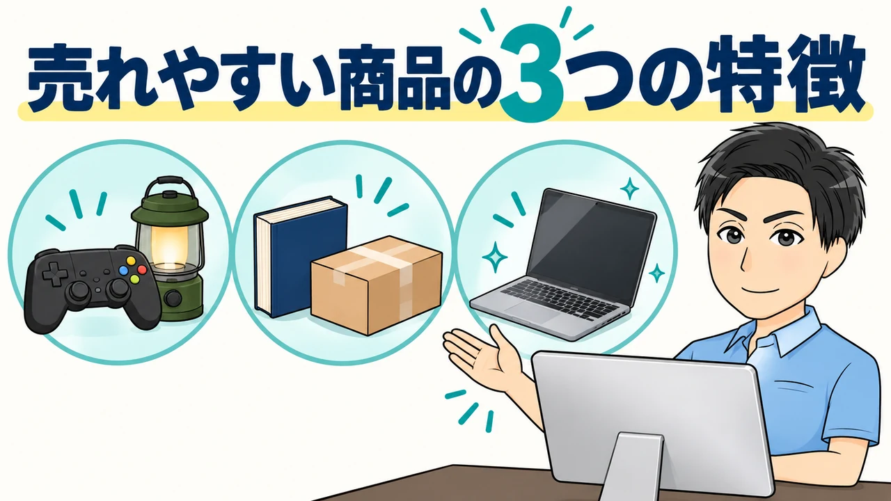 売れやすい商品の3つの特徴