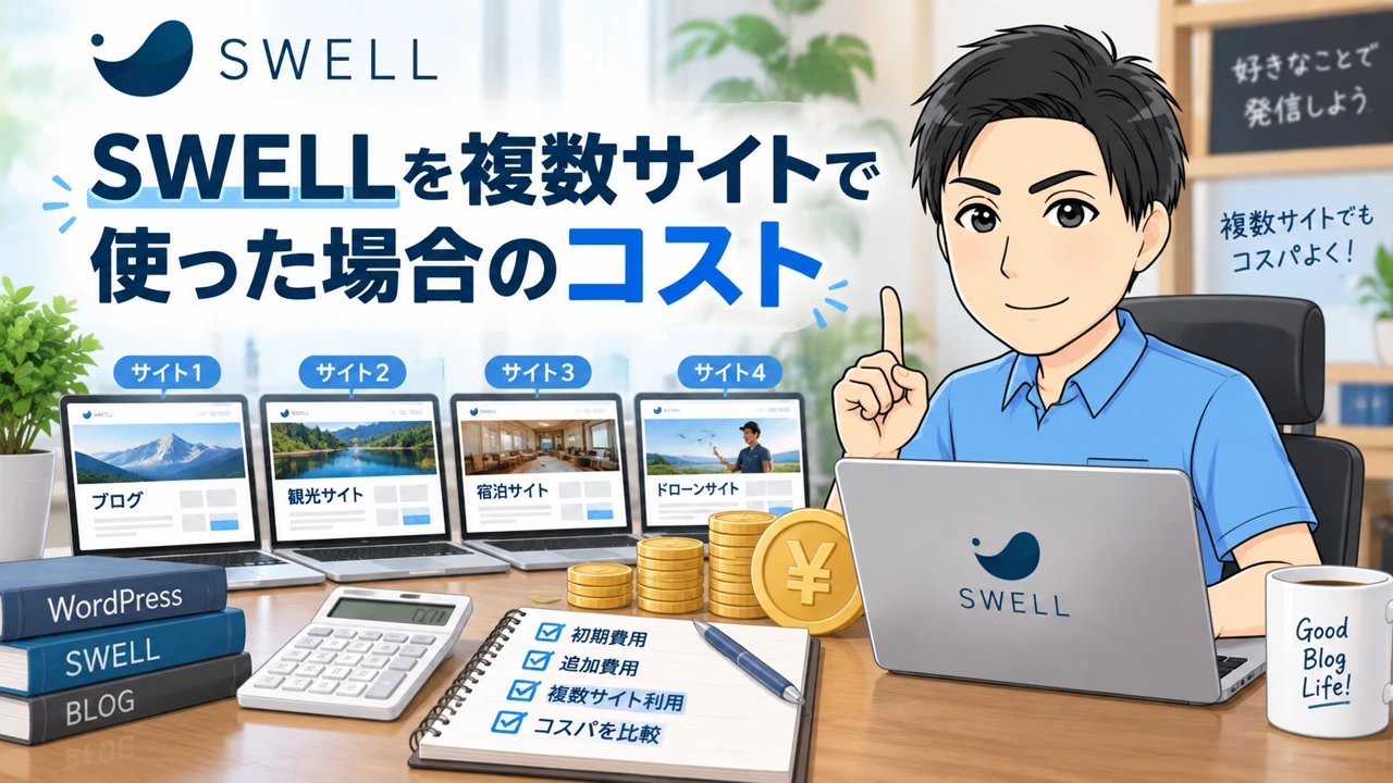 SWELLを複数サイトで使った場合のコスト