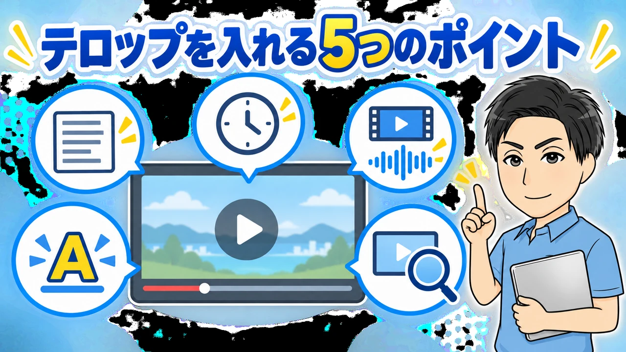 見やすいテロップデザインの3つのポイント