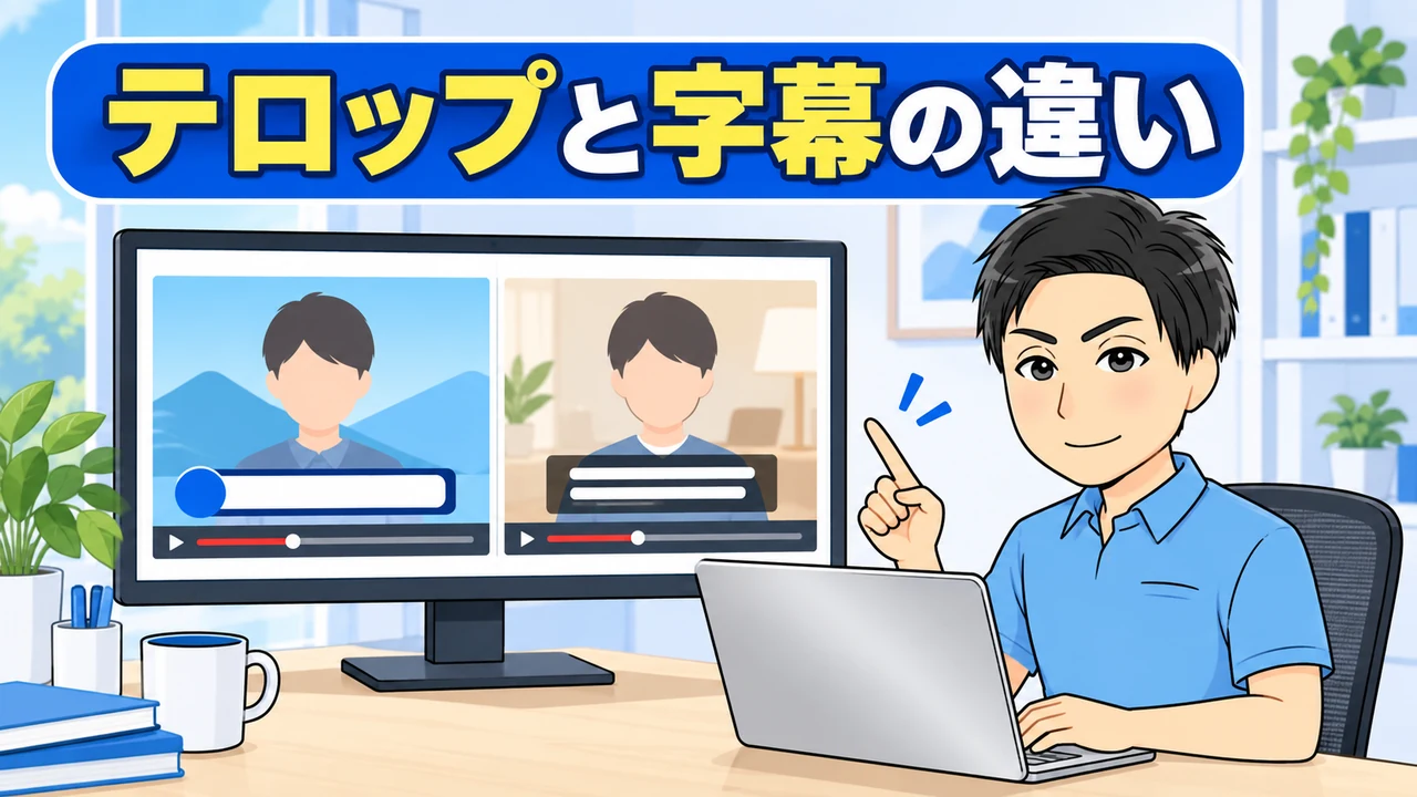 テロップと字幕の違い