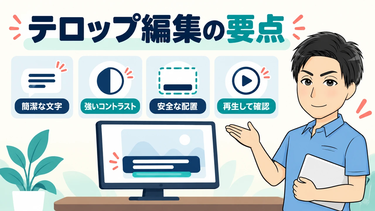 テロップ編集の要点