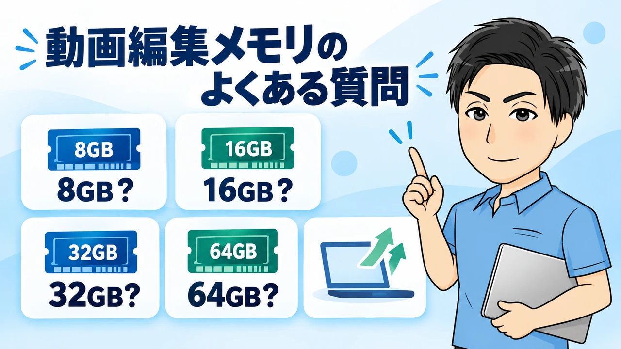 動画編集メモリに関するよくある質問