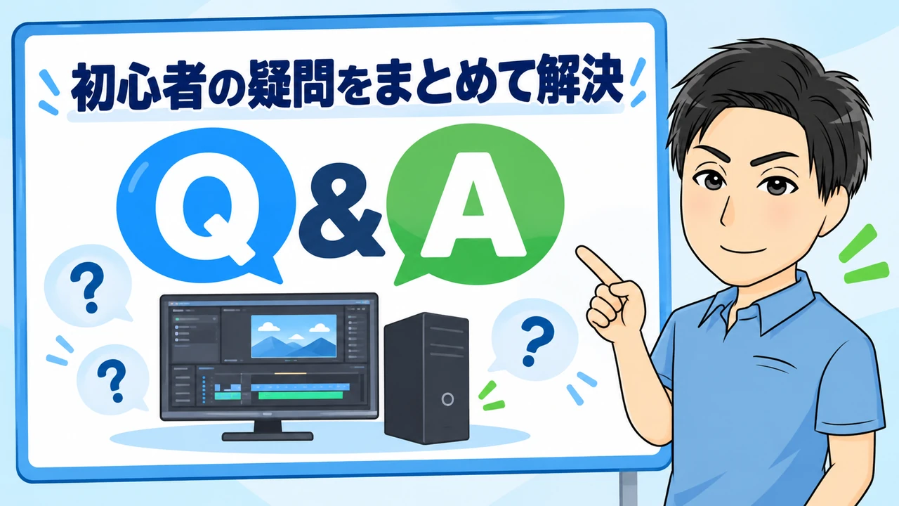 動画編集PCスペックに関するよくある質問
