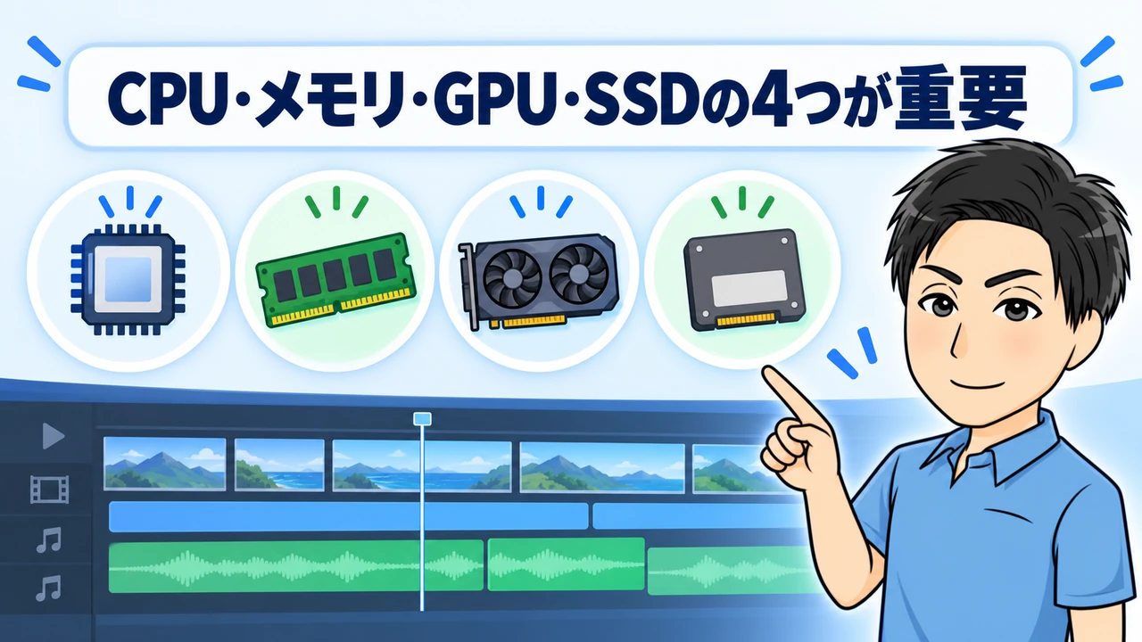 動画編集でPCスペックが重要な理由