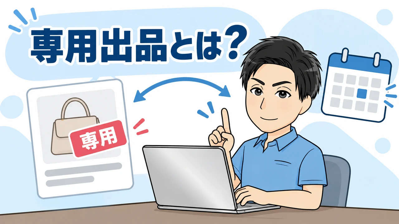 メルカリの専用出品とは?取り置きとの違い3選