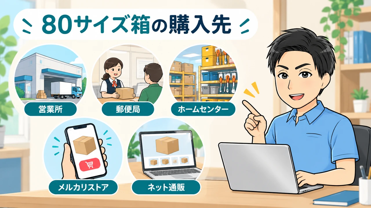 80サイズ箱の購入先5つ