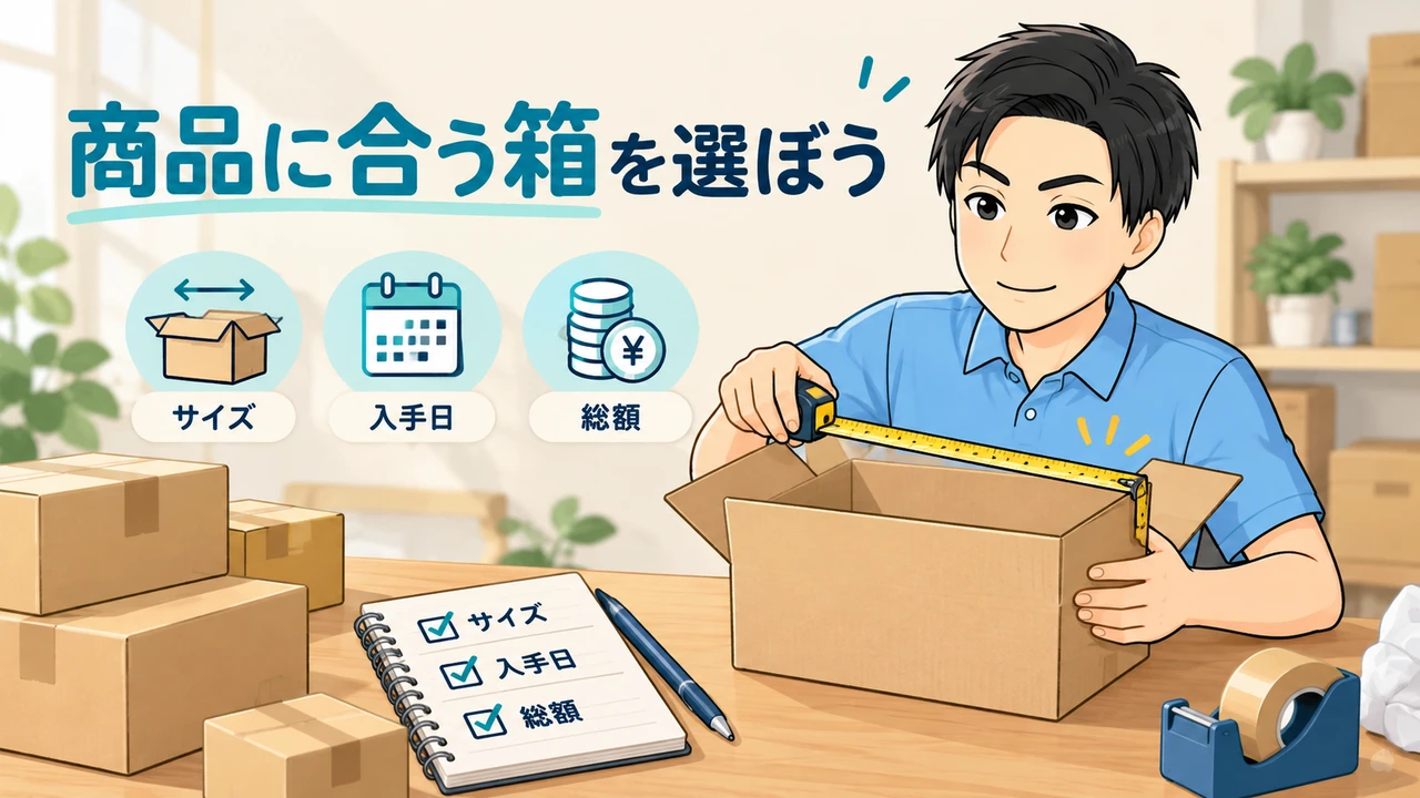 商品に合う箱を選ぼう