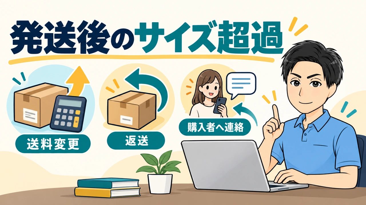 3センチを超えたまま発送した場合の3つの確認事項