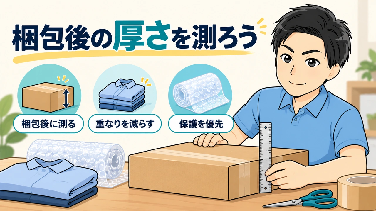 厚さ3センチで失敗しない梱包の3つのポイント