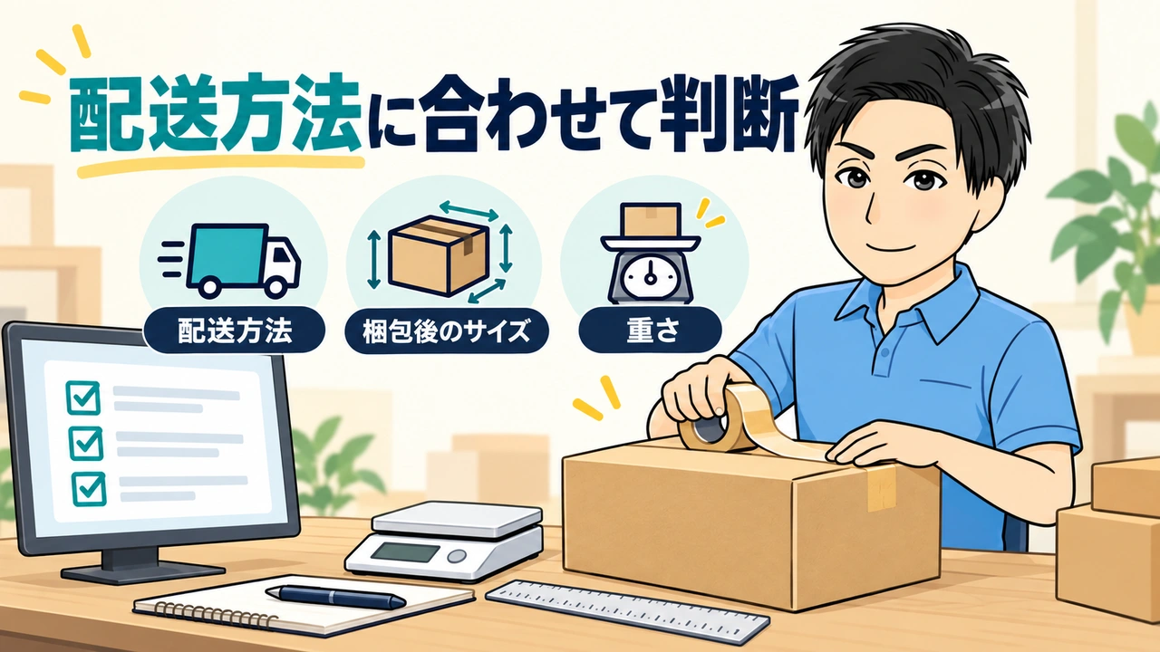 メルカリで3センチを超えたら配送方法に合わせて判断しよう