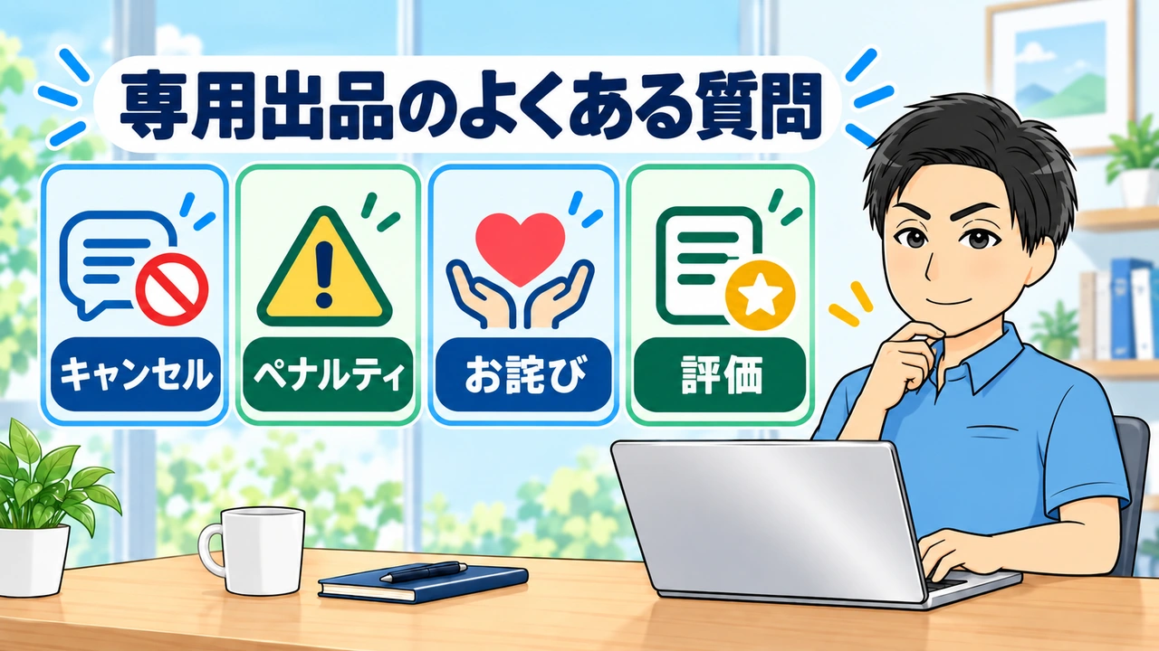 専用出品のよくある質問