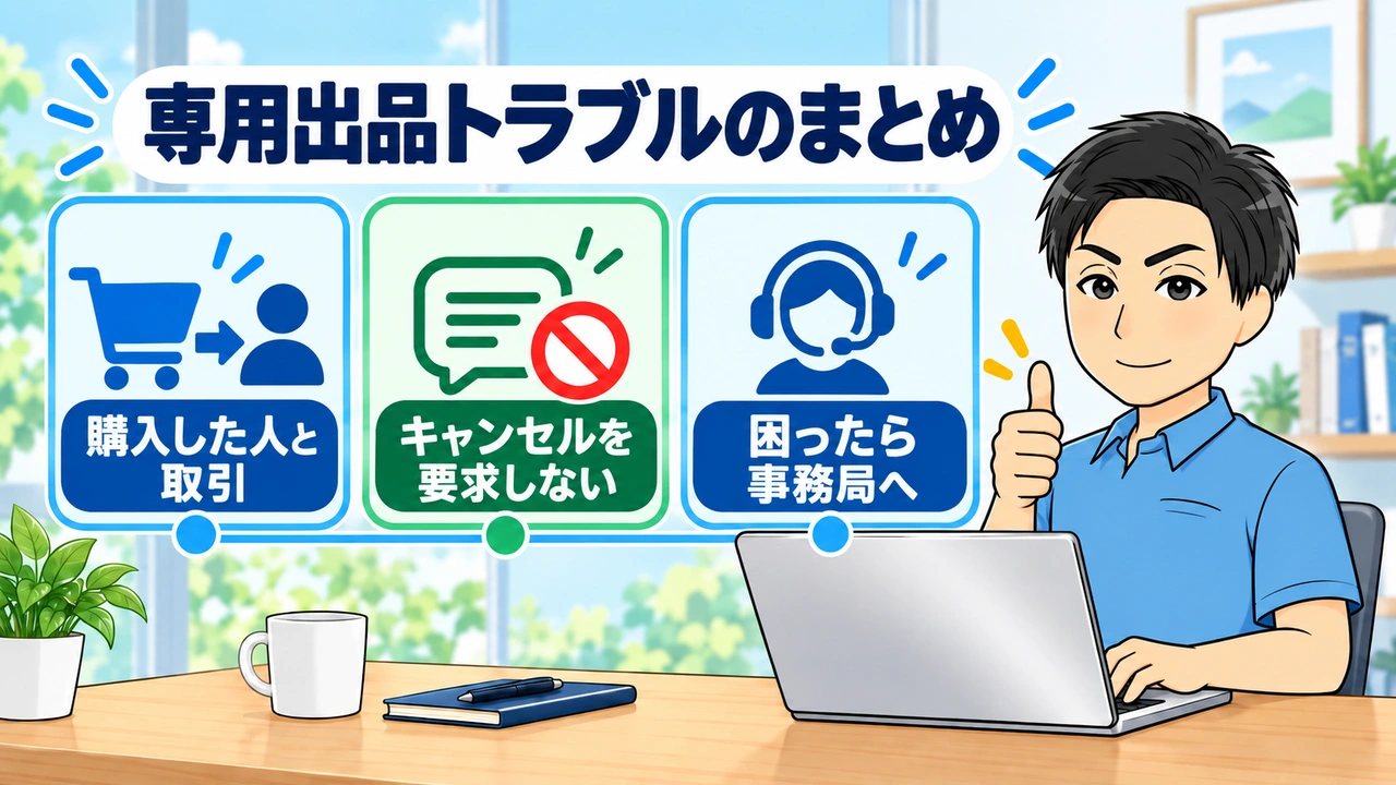 専用出品トラブルのまとめ